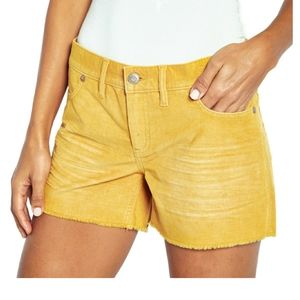 NWT Gap Corduroy Fray Hem Shorts - Oro Gold